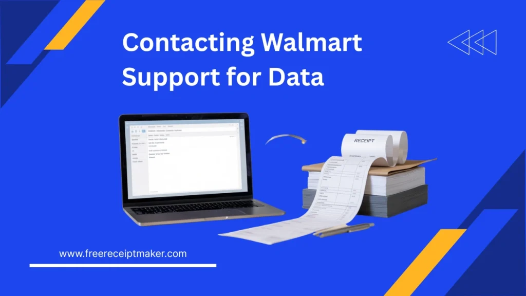 Contacting Walmart Support for Data